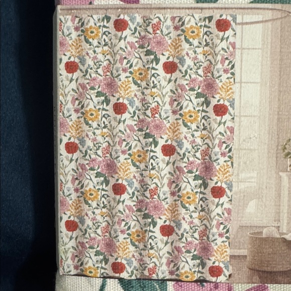 Floral Shower Curtain - Pink, Yellow, Green - Picture 4 of 4